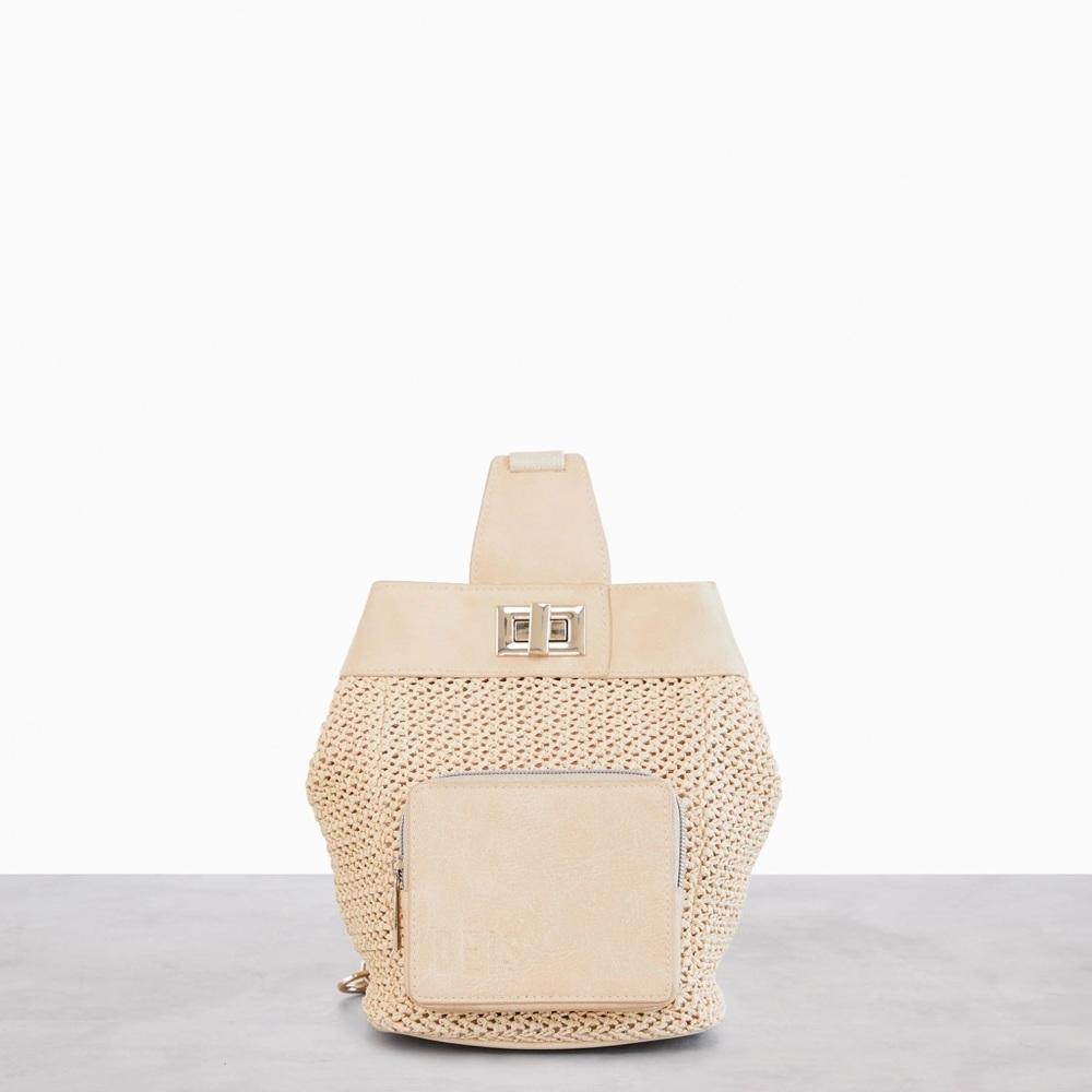 Black and Beige natural slings from Beis